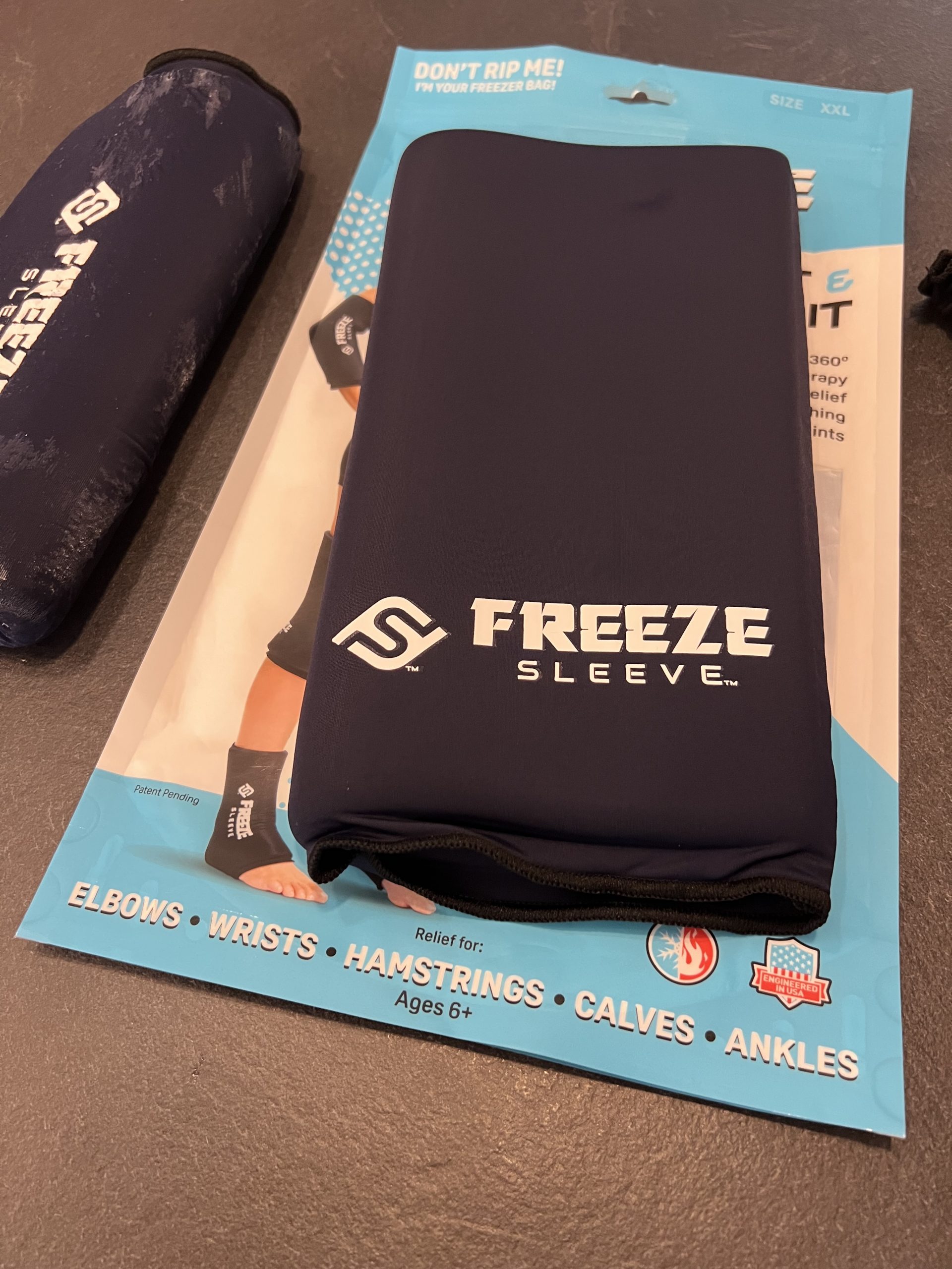Freeze Sleeve - Kühlung von Knie oder Ellbogen
