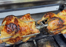 Hähnchen vom Drehspieß